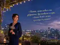 Елегантна картичка за Анита за Успение на св. Анна