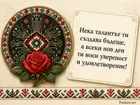 Българска шевица и схемна розета за Деня на програмиста