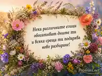 Цветна картичка за Европейския ден на езиците – 26 септември