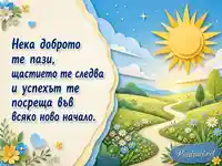 Нежна картичка за имен ден на Стилиян, Стилияна и Стела