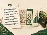 Картичка за имен ден с мечти, успешни планове и финансово благополучие