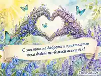 Акварелна картичка за Международния ден на жестовите езици