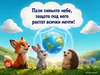 Земята под син щит за Международния ден за защита на озоновия слой