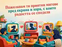 Цветна картичка за Световен ден на телевизията