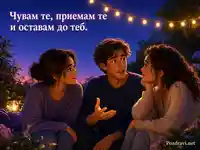Трима приятели и послание за подкрепа, приемане и надежда