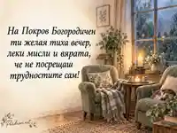 Покров Богородичен – тиха вечер и подкрепа край дъждовния прозорец