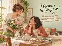 Четвъртък с цветя, чай и пожелание за хубав разговор