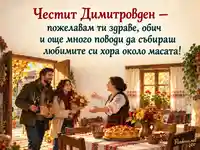 Честит Димитровден със здраве, обич и любими хора около празничната маса