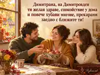 Димитровден за Димитрана с ябълки, домашен уют и споделени мигове