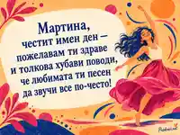 Мартина, честит имен ден — танц, любима песен и хубави поводи
