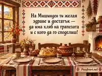Мишинден със споделена трапеза, топъл хляб и благослов за здраве и достатък